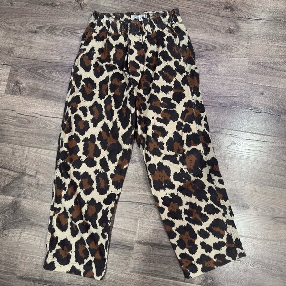 Urban Outfitters Other - Urban Outfitters Leopard Print Corduroy Wide-Leg Pants – Medium